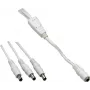 VOLTCRAFT Žemos įtampos jungiamasis laidas, lizdas – kištukas, 5.5 mm / 2.1 mm, 0.35 m (072981C)