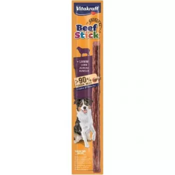 Kramtomas šunų skanėstas Vitakraft Beef Stick Lamb 12 g vienas lazdelė — ėrienos skonis, 12 g paketėlis, suaugusiems šunims, visų veislių