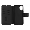 Odinė dėklė iPhone 16, juoda