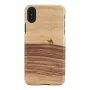 MAN&WOOD dėklas iPhone X/XS terra black – apsauginis užpakalinis dangtelis
