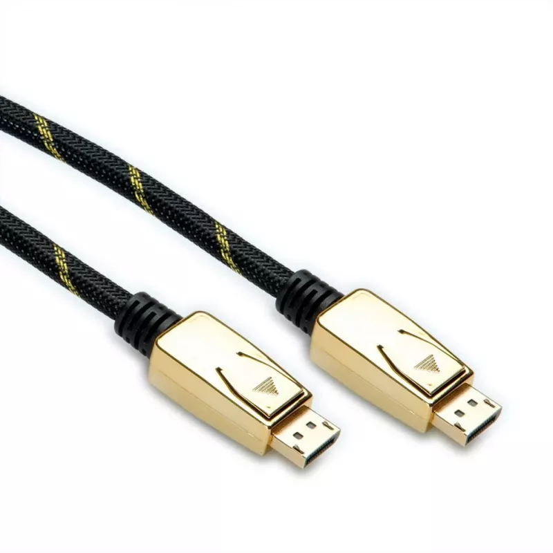 ROLINE 11.04.5921 DisplayPort kabelis 2 m juodas - auksinis
