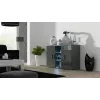 Cama Komoda 120 cm SOHO S7 pilkas/pilkas blizgus