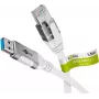 Tinklo kabelis Goobay 74158 USB A RJ-45 Cat6 1,5 m baltas