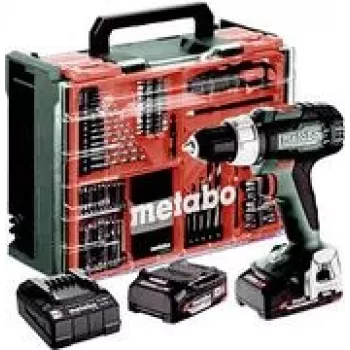 Atsuktuvas belaidis METABO.SCREWDRIVER BS 18 L 60/26Nm su 2x 2,0Ah akumuliatoriais ir 74 priedais dėkle