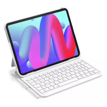 Folio dėklas su klaviatūra Inateck BK2007, skirta iPad Air 11 colių (27,9 cm) – Bluetooth, QWERTZ, 250 mAh baterija