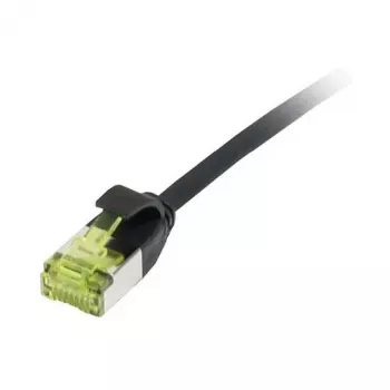 Pataisos laidas RJ45, CAT6A 500 MHz, 0,15 m, juodas, U/FTP, plonas apvalus d=3,8 mm, TPE/LSZH (Superflex), AWG32, su Cat.7 žaliava, Synergy 21 (S217310V3)