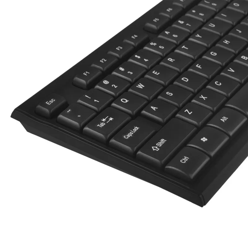 Belaidis klaviatūros ir pelės rinkinys NanoRS RS580 su ergonomišku dizainu