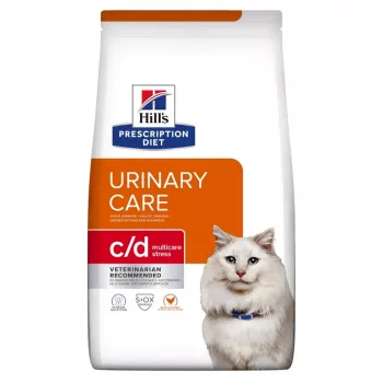 HILL'S PRESCRIPTION DIET Feline c/d Multicare Stress Dry kačių ėdalas su vištiena 1,5 kg