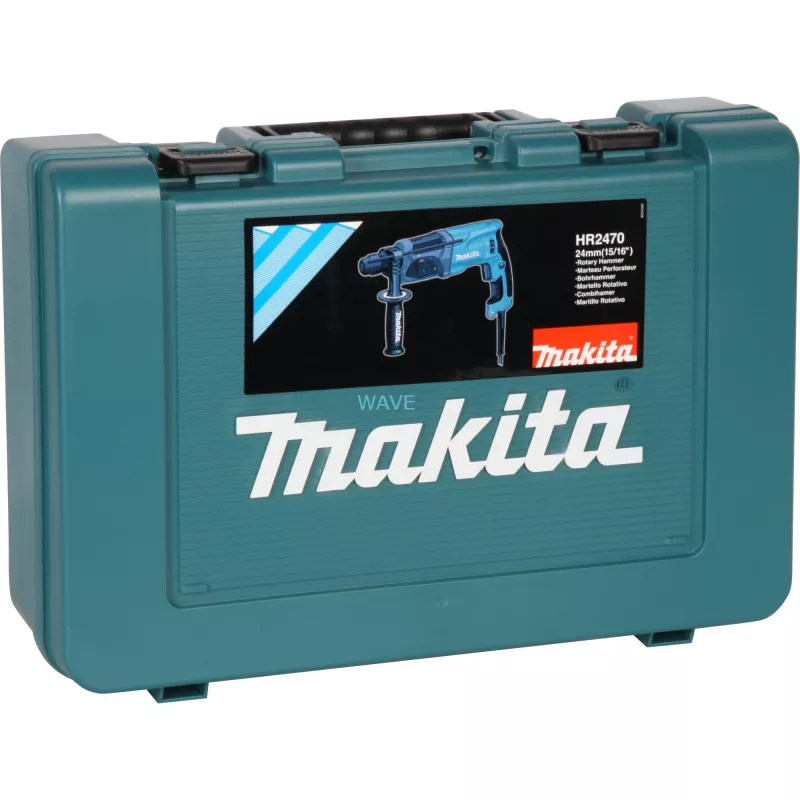 Perforatorius MAKITA HR2470 (Mėlyna/juoda, su dėklu, 780 W)