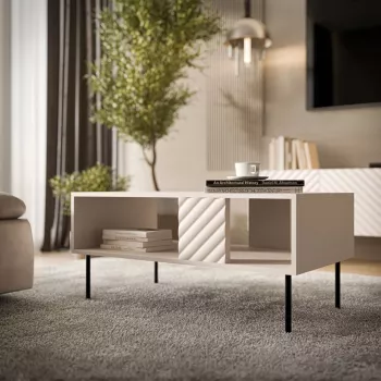 Kavos stalas Cama LUCCA suolas/stalas 100x55x46 cm, kashmyras, stačiakampis pilkas viršus