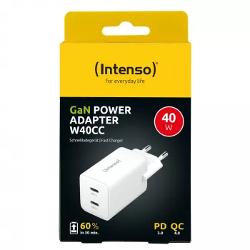 INTENSO 7804012 GaN 2xUSB-C įkrovimo adapteris