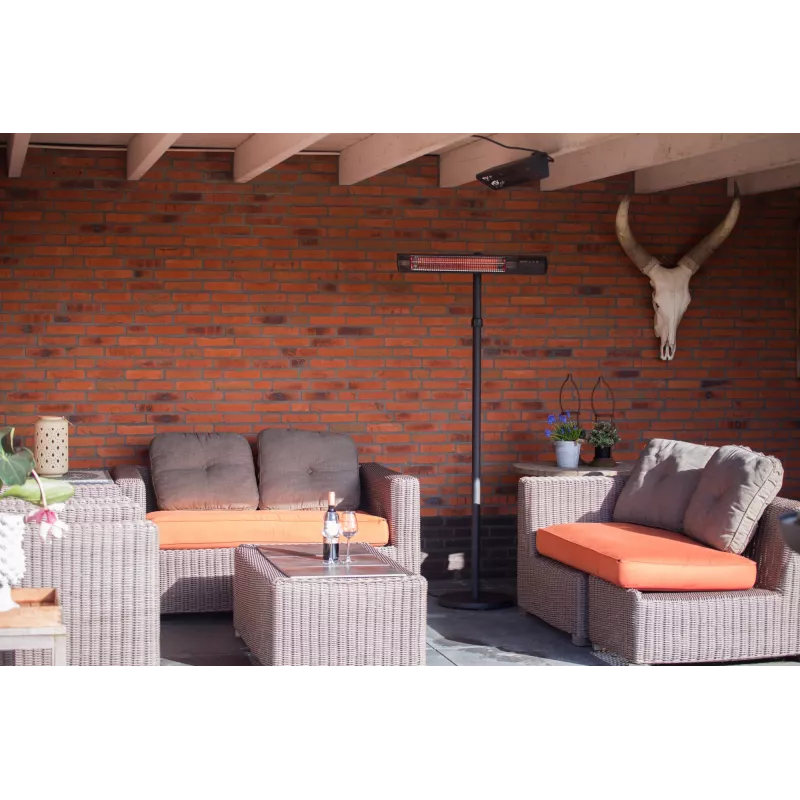 SUNRED RD-DARK-25S tamsusis stovimas infraraudonųjų spindulių šildytuvas, 2500 W, juodas, IP55