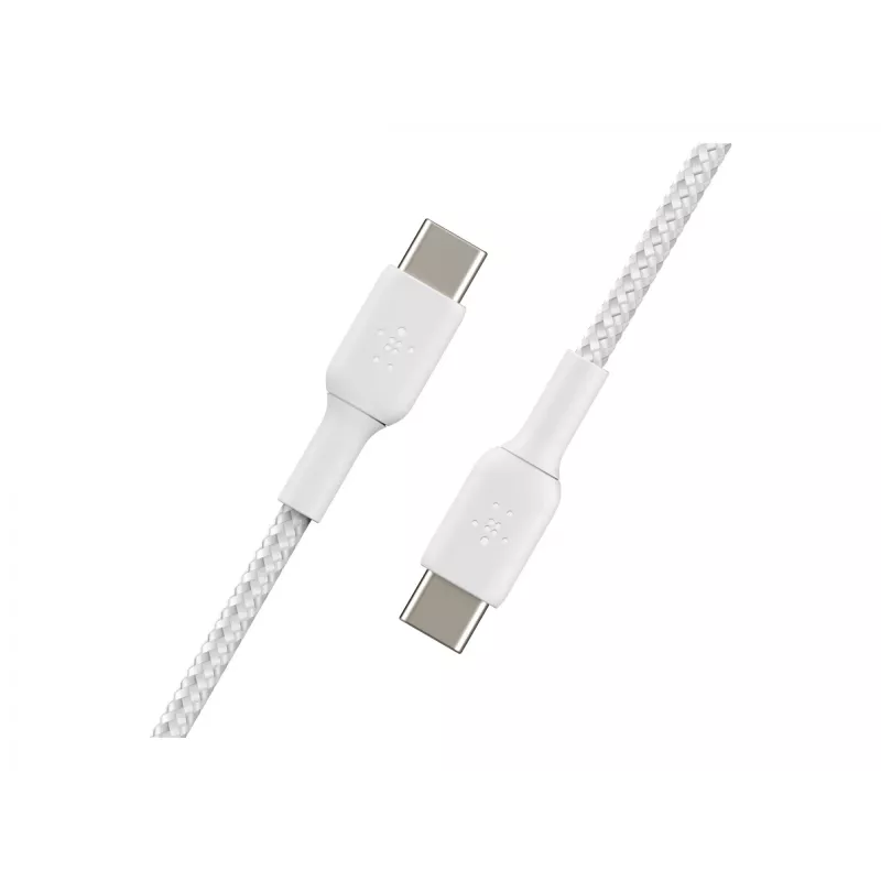 Pintas USB-C – USB-C laidas, 1 m, baltas