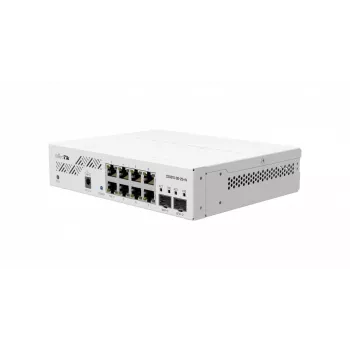 Tinklo jungiklis MikroTik CSS610-8G-2S+IN — 8x Gigabit RJ-45, 2x SFP+ 10G, PoE, 12–57 V įėjimas