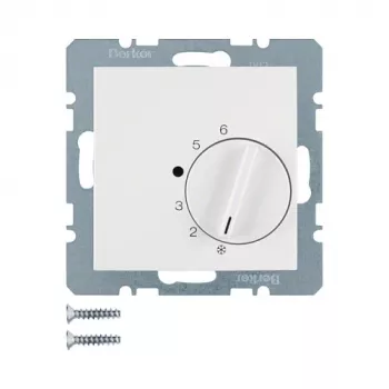 Termostatinis sukamas jungiklis Berker 20268989, baltas, AC 250 V, 50–60 Hz