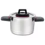 Puodas Maestro MR-3530-24 nerūdijantis plienas 24 cm, 5,5 l, sulankstomos rankenos, stiklinis dangtis