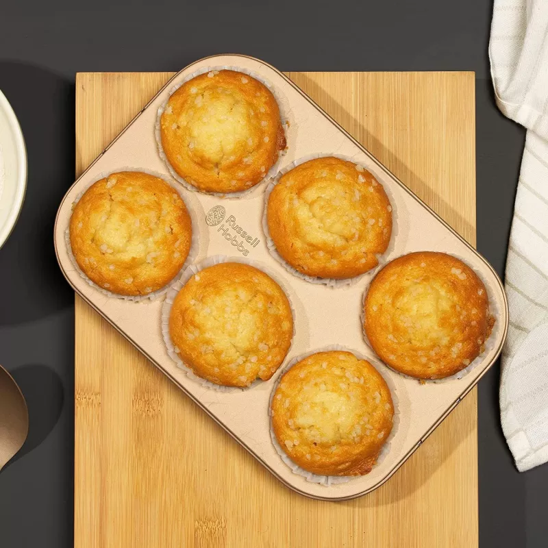 Muffinų kepimo aparatas Russell Hobbs RH02151GEU7 Auksinis, nelipni danga