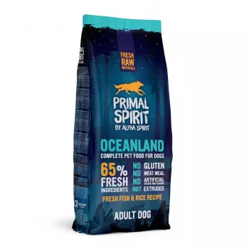 PRIMAL SPIRIT Oceanland Ryba – pusiau drėgnas šunų ėdalas alergiškiems šunims – 12 kg