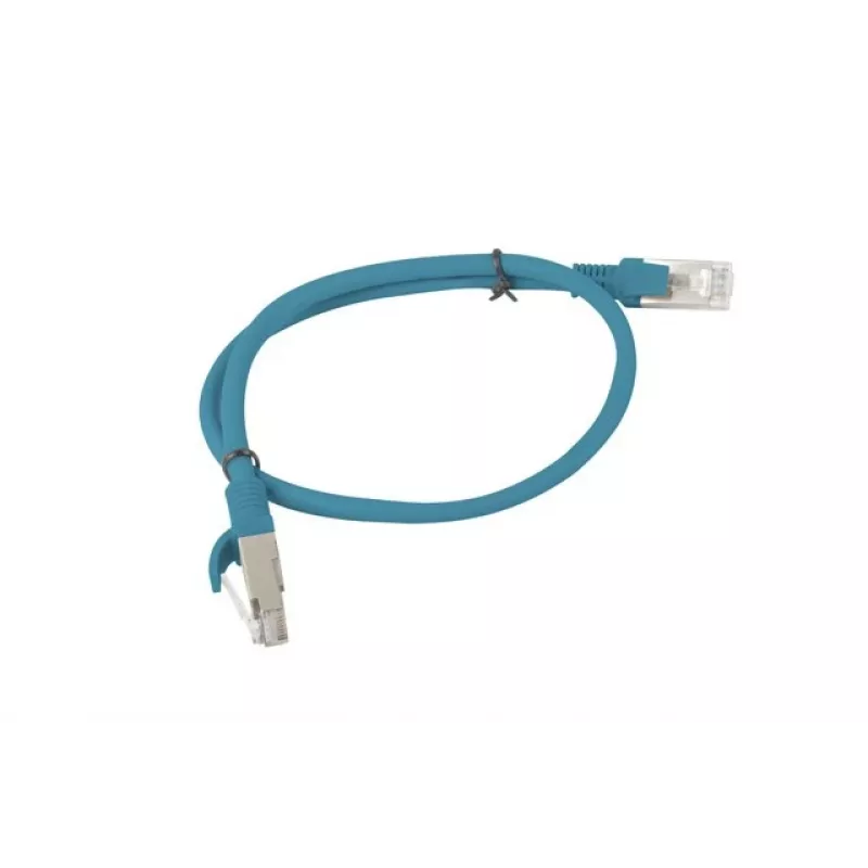 Tinklo kabelis LANBERG RJ-45 Cat5e PCU5-10CC-0050-B, 0,5 m, U/UTP, CCA, mėlynas