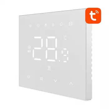 Išmanusis termostatas Avatto WT410-BH-3A-W dujiniam katilui, programuojamas, Wi-Fi