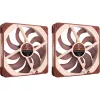 Noctua NF-A14x25 G2 PWM Sx2 PP 140mm dvigubas ventiliatorių rinkinys