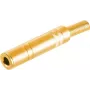 Stereofoninis 6,3 mm TRS kištukas ShiverPeaks 50400-G metalinis, auksuotas