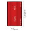 Išorinis dėklas HDD/SSD QOLTEC 51860 2.5 colio SATA III, USB Type-A, 5 Gbit/s, aliuminis, raudonas