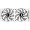 Skysčio aušintuvas XILENCE Performance A+ XC974 LQ240 White ARGB – 240 mm radiatorius, 300 W TDP, baltas, ARGB