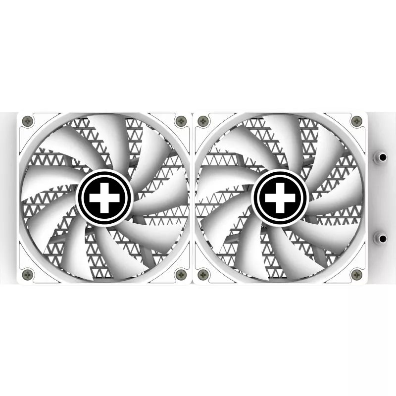 Skysčio aušintuvas XILENCE Performance A+ XC974 LQ240 White ARGB – 240 mm radiatorius, 300 W TDP, baltas, ARGB