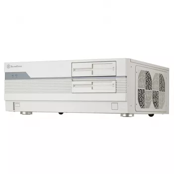Korpusas SilverStone SST-FLP01W HTPC baltas