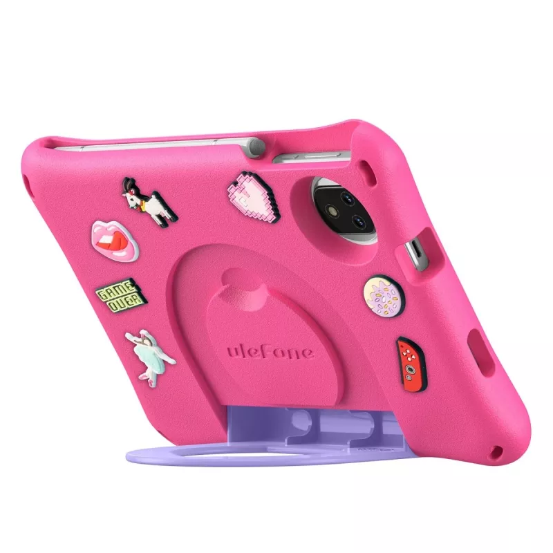 Planšetinis kompiuteris vaikams UleFone Tab A9 Pro Kids, 4 GB RAM, 128 GB atminties, LTE, rožinė