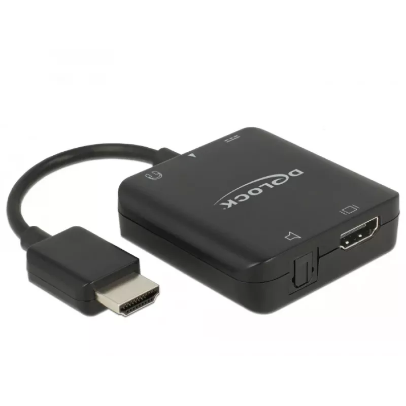 Delock kompaktiškas HDMI garso ekstraktorius 4K 60 Hz (63276)