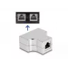 DeLOCK RJ45 Splitter T Adapter 1 x RJ45 lizdas į 2 x RJ45 lizdus Cat.5e STP