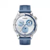 Išmanusis laikrodis HUAWEI WATCH GT5 46 mm – 1,43 colio AMOLED, GPS, 524 mAh, nerūdijančio plieno korpusas, mėlyna austa juosta