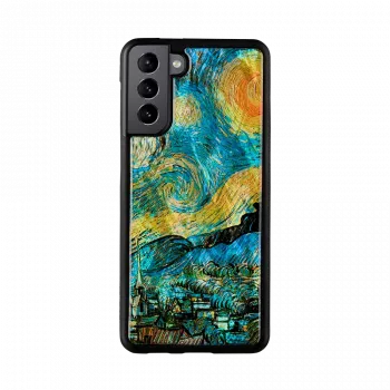 Apsauginis dėklas iKins, skirtas Samsung Galaxy S21+, žvaigždėto nakties juoda