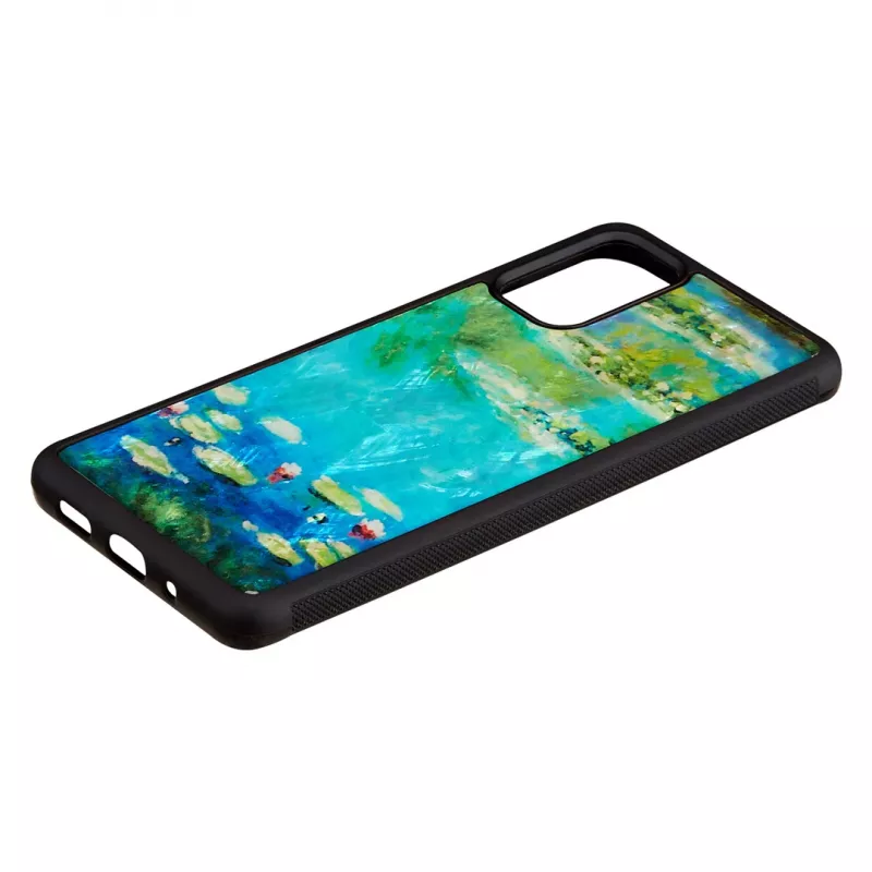 Dėklas iKins Samsung Galaxy S20+ su juodų vandens lelijų raštu
