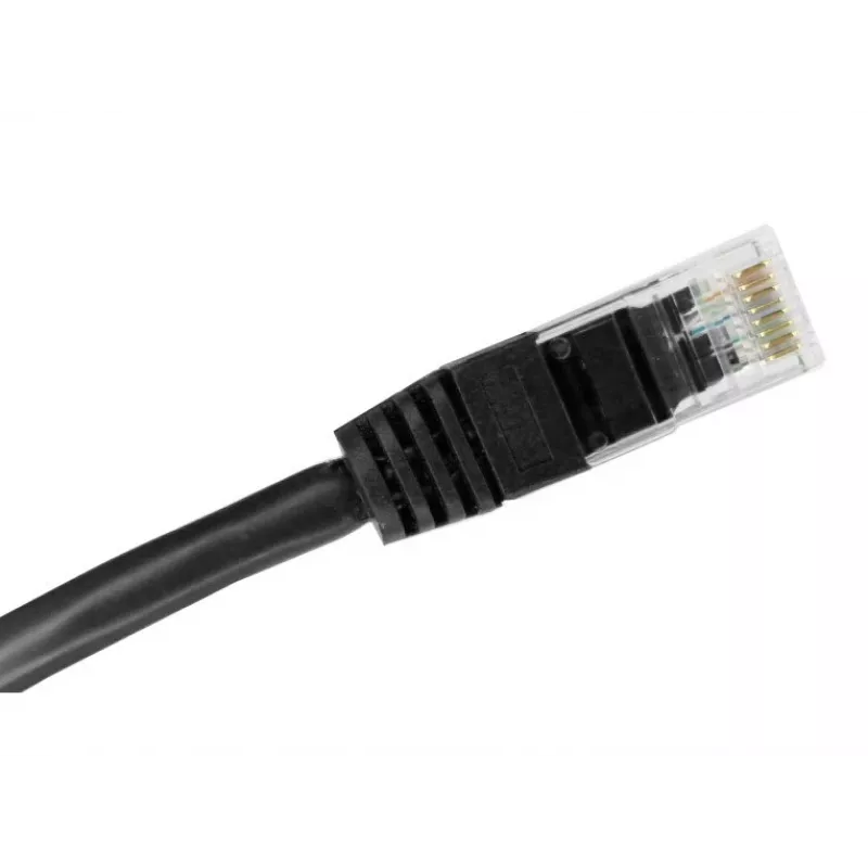 Alantec KKU5CZA1 tinklo kabelis juodas 0,25 m Cat5e U/UTP (UTP)
