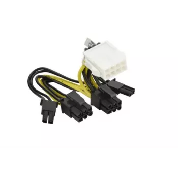 0,05 m 8 kontaktų į 2x 6+2 kontaktų GPU kabelis G291-281 CBL-PWEX-1040