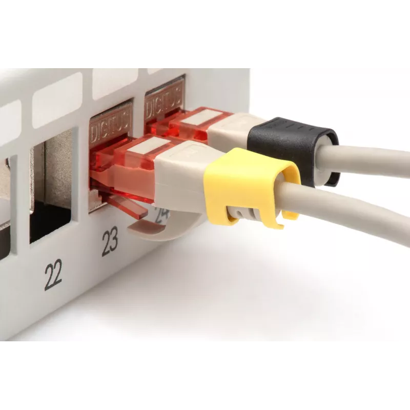 Spalvų kodavimo spaustukai Digitus A-CC-M, įvairių spalvų, PVC, 100 vnt.