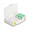 DeLOCK 85936 Optinio pluošto jungčių dėžutė LC Duplex balta