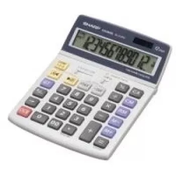 Sharp EL-2125C skaičiuotuvas spausdinantis 12 skaitmenų, biuro, finansinis, juoda/mėlyna/pilka