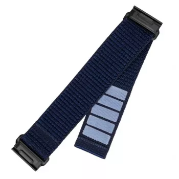 Pakeičiamas sportinis dirželis FIXED, skirtas Garmin QuickFit 22 mm – tamsiai mėlynas nailonas, 160–210 mm