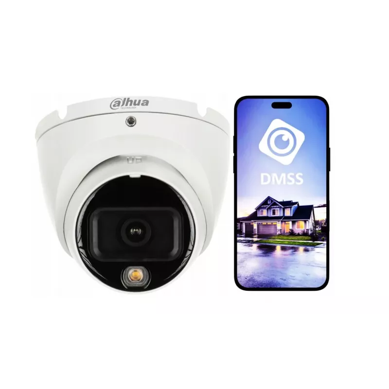 IP stebėjimo kamera DAHUA IPC-HDW1639T-A-IL-0280B-S6 — 8 MP, fiksuotas 2,8 mm objektyvas, IR 30 m, IP67, PoE