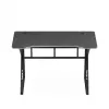 Gaming stalas huzaro Hero 1.6 Black – tiesus MDF/anglies stalviršis 1200×600×750 mm, metalinis rėmas