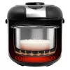 Ryžių viryklė GASTROBACK Rice Control Low Carb & Steam, 3 L, 450 W, juoda/nerūdijantis plienas