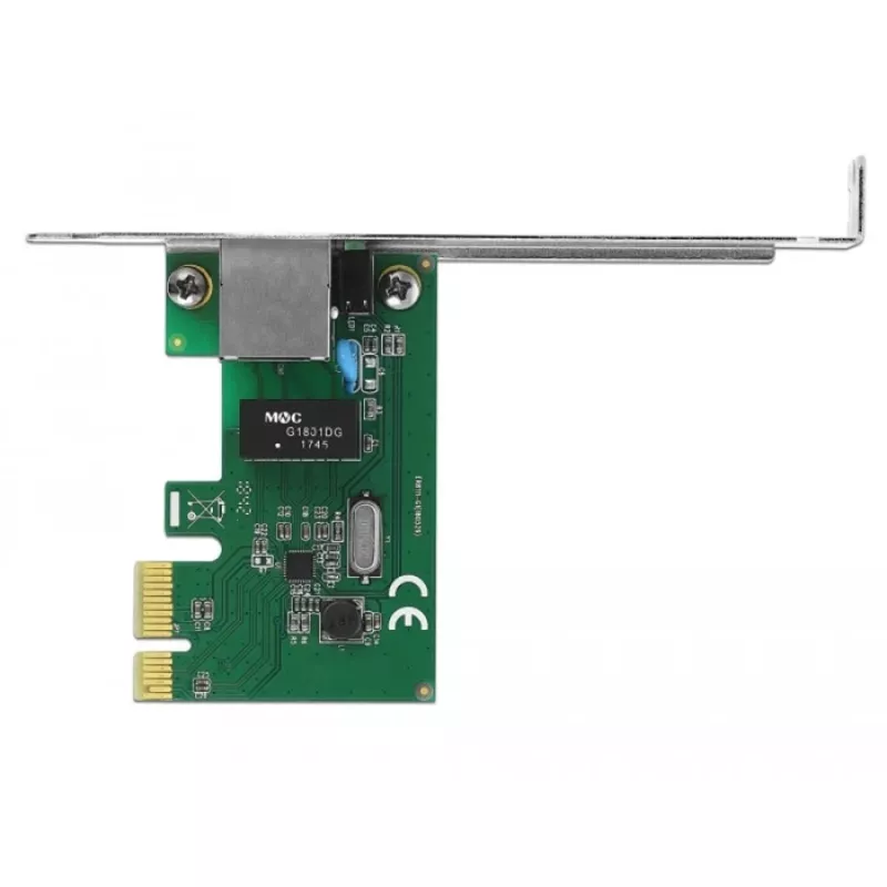 DeLOCK 90381 PCI Express x1 Gigabit tinklo plokštė, 1x RJ45, RTL8111