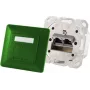 Lizdas 2 x RJ-45 ShiverPeaks 74280-G, Cat6a, 500 MHz, metalinis korpusas, žalias