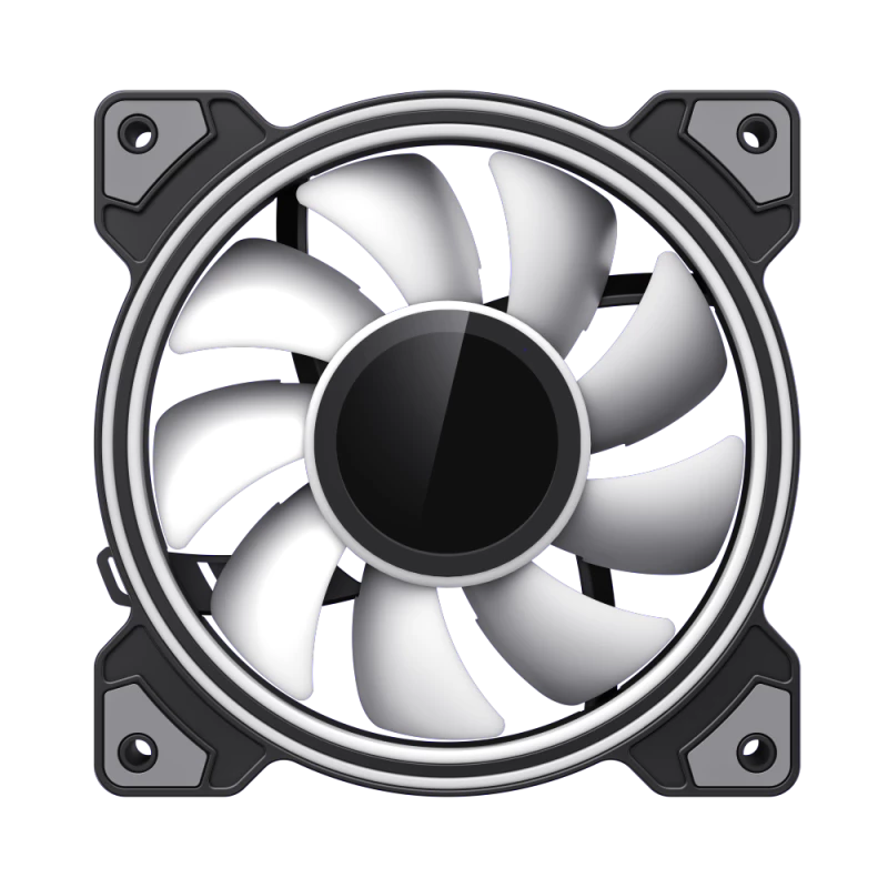 Gamemax DUAL RING INFINITY 120 mm korpuso ventiliatorius juodas