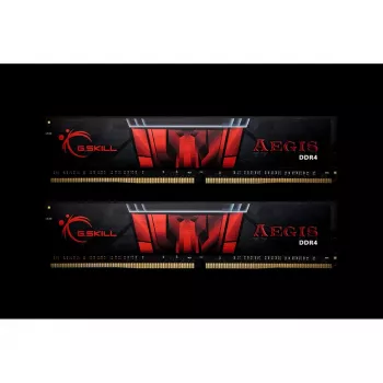 DIMM 32 GB DDR4-2666 (2x 16 GB) Dual-Kit, Arbeitsspeicher schwarz/rot, F4-2666C19D-32GIS, Aegis DDR4, INTEL XMP