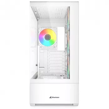 Korpusas Sharkoon AK6 RGB, ATX, Baltas